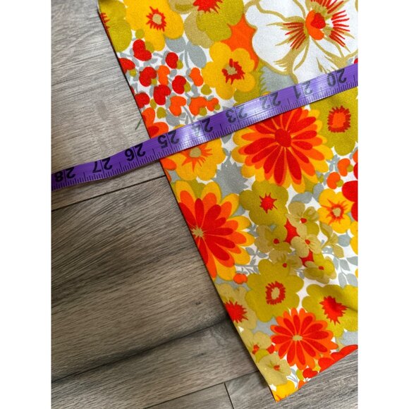 Vintage 70s Floral Button-Up Shirt Long Sleeve Bright Retro Disco Style Ski Shir - Picture 10 of 12